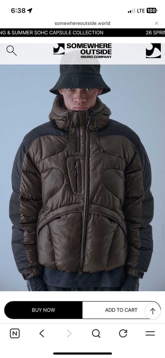 썸웨어아웃사이드 푸퍼 자켓 패딩 sohc 상품이미지2