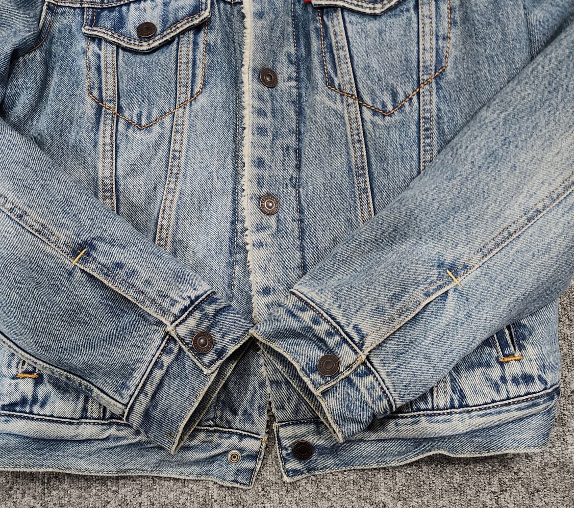 리바이스 쉐르파 트러커 데님자켓 청자켓 S 상품이미지4