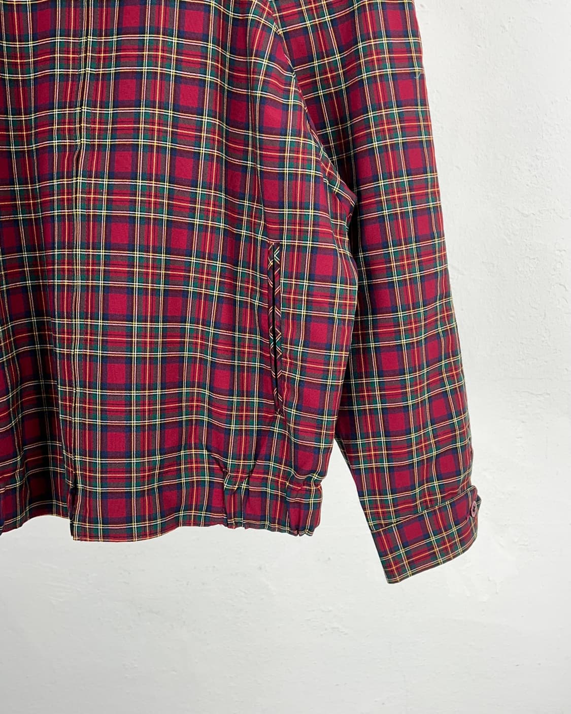 펜들턴 타탄 체크 셔링 울 블루종 자켓 상품이미지5