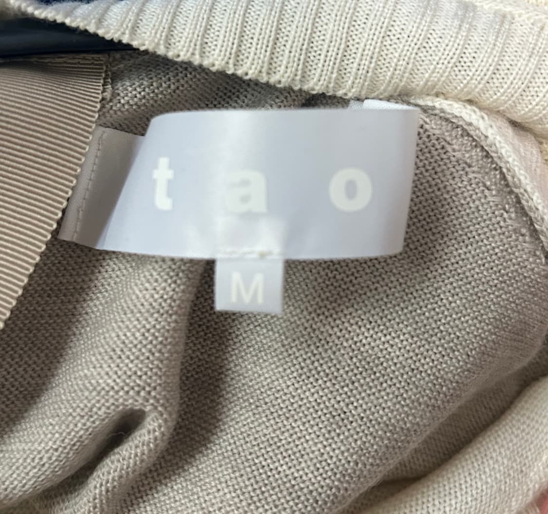 tao 꼼데가르송 백버튼 컬러블록 가디건 니트 상품이미지3