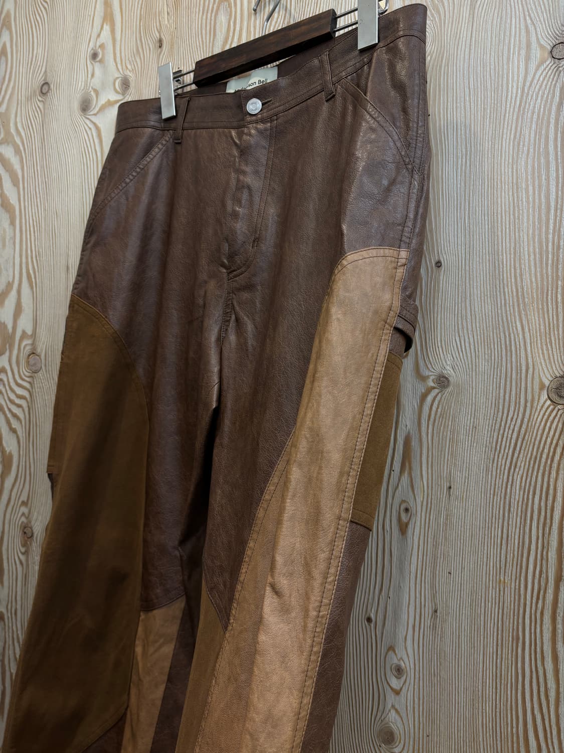 앤더슨벨 레더 패치워크 팬츠 상품이미지2