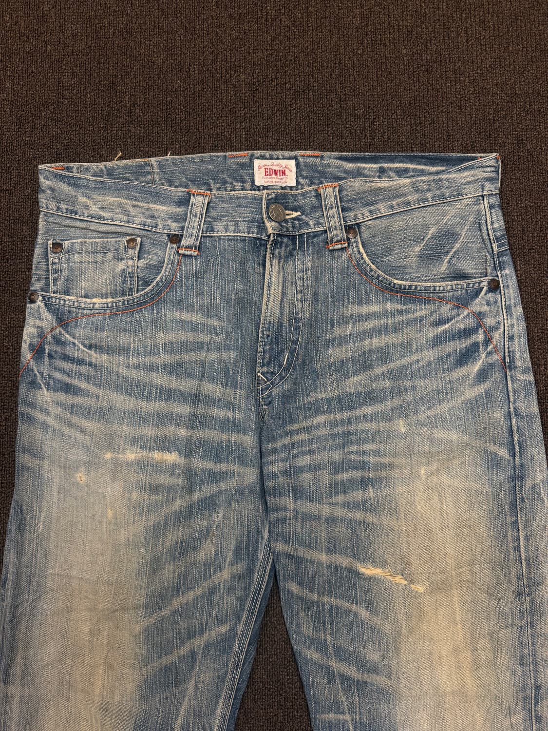 36)에드윈 XVS403 빈티지 라이트블루 데님팬츠 상품이미지2