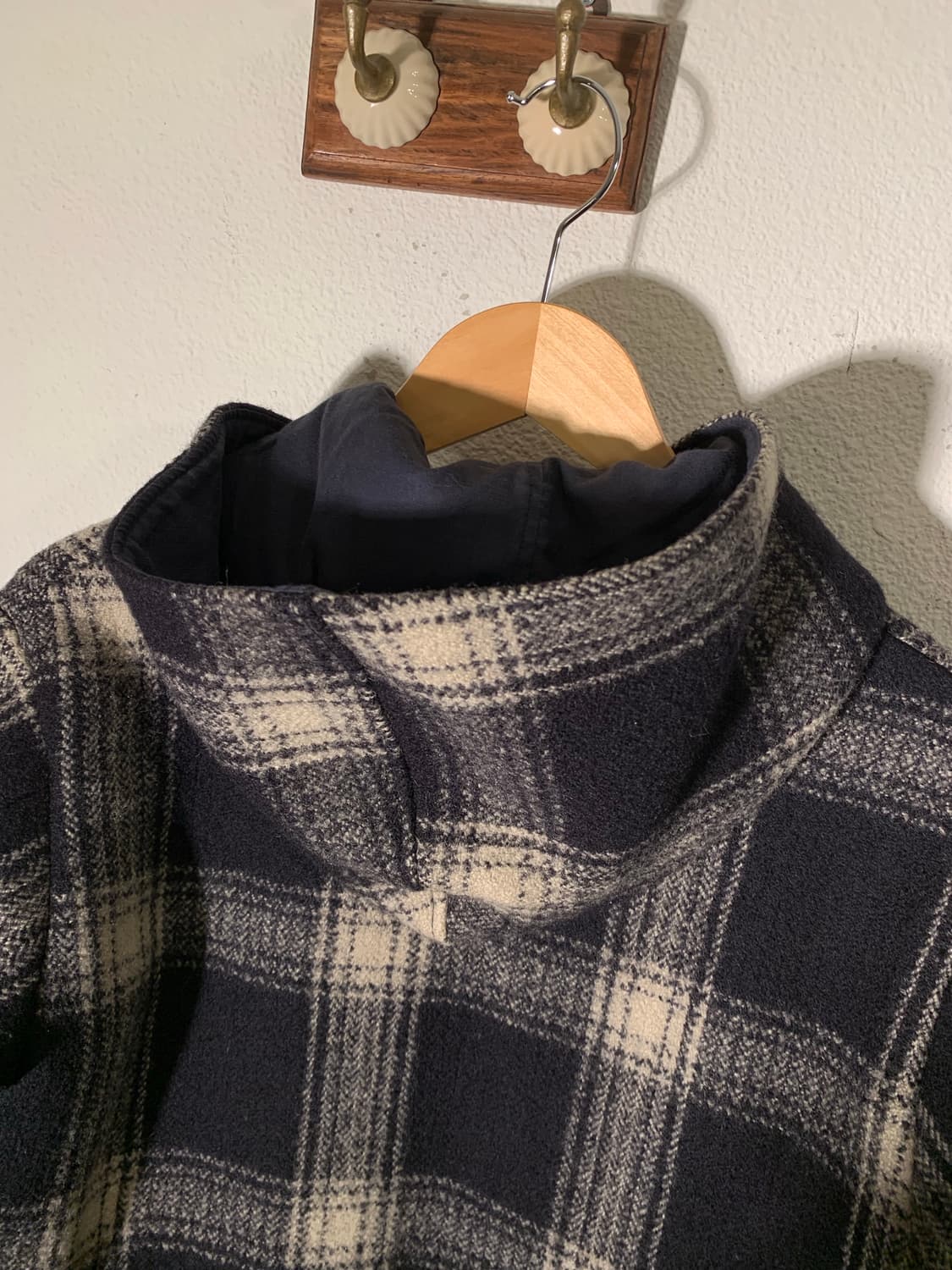 45rpm 울 체크 집업 코트 상품이미지8