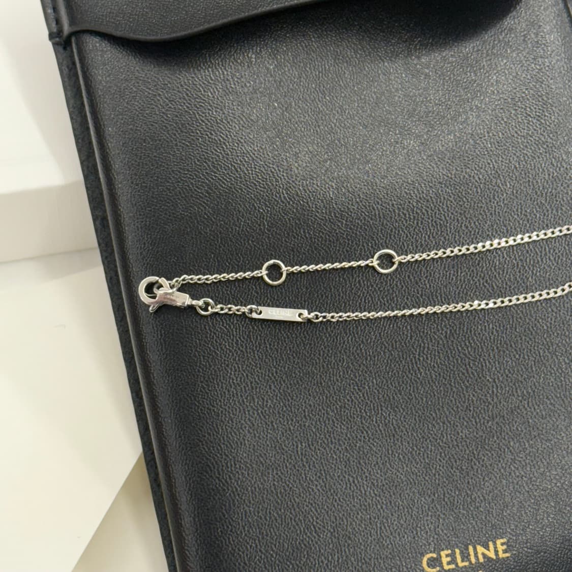 [풀박스] 셀린느 라인스톤 목걸이 실버 상품이미지4