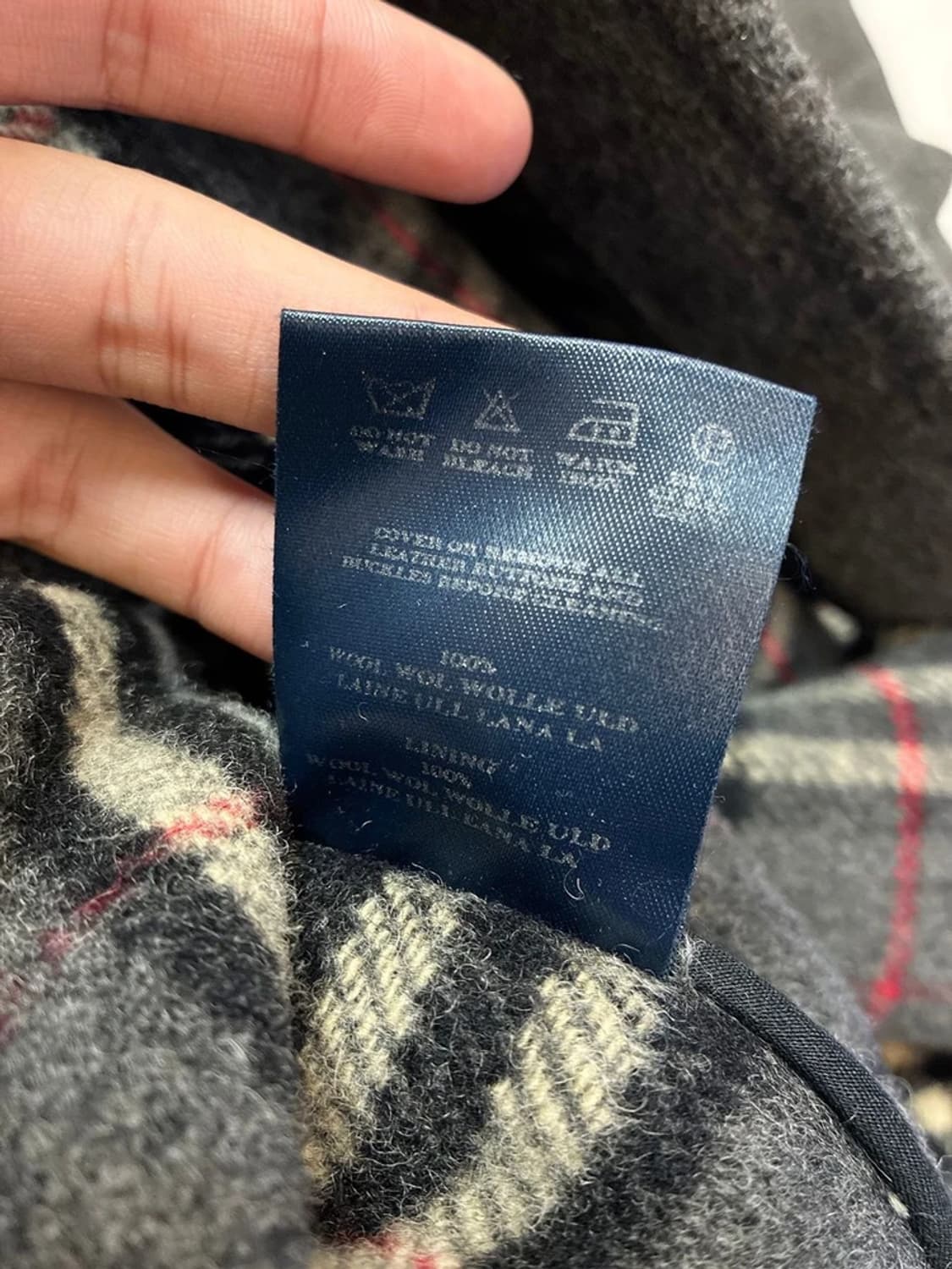 버버리 90's 오리지널 울 더플 후디 코트 PN5617 상품이미지8