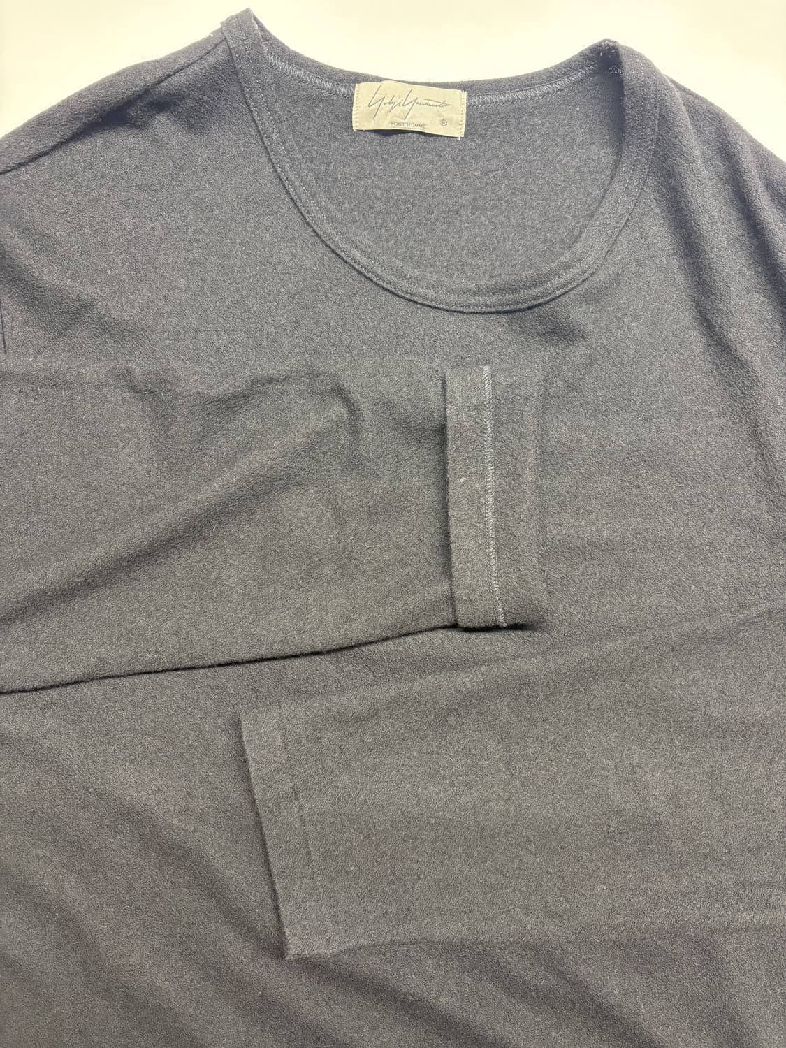 요지 야마모토 뿌르옴므 수퍼 120울 싱글 저지 롱슬리브 티셔츠 상품이미지8