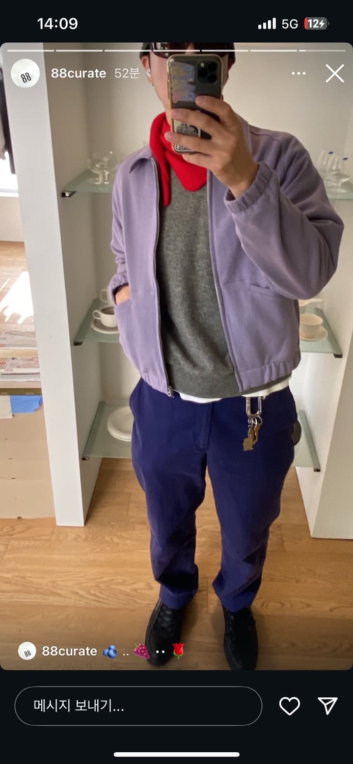 lady white co. 텍스처 코치 자켓 라벤더 / L 상품이미지2