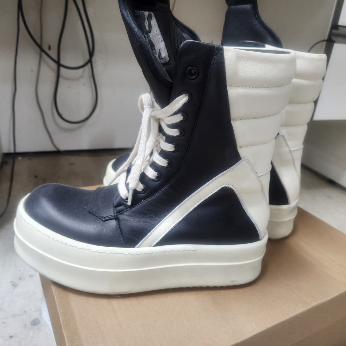 릭오웬스 지오바스켓 메가범퍼 롱 하이탑 40 상품이미지1