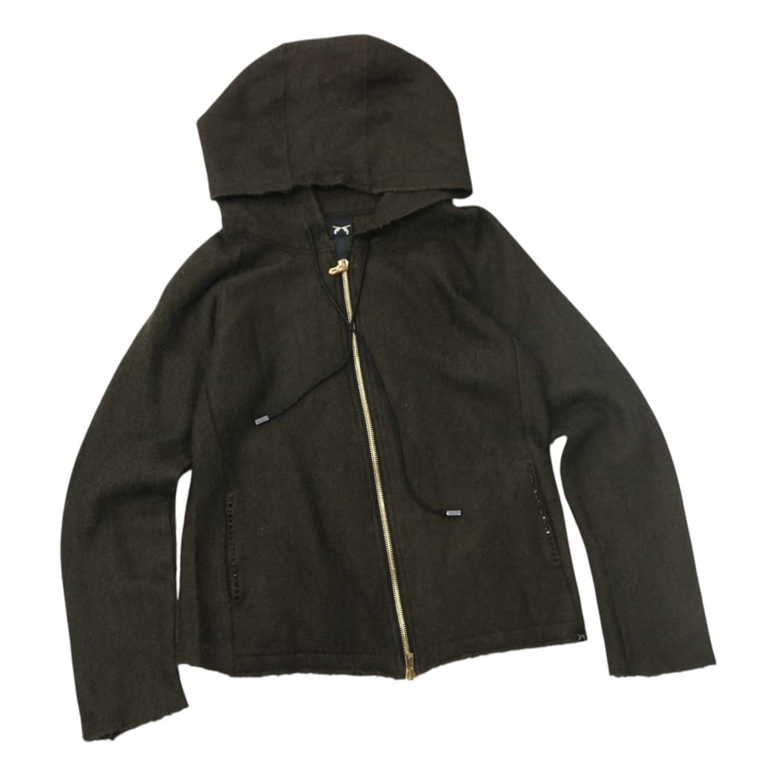 로어 roar 빈티지 앙고라 혼방 다크 브라운 후드 집업 (0) 상품이미지1