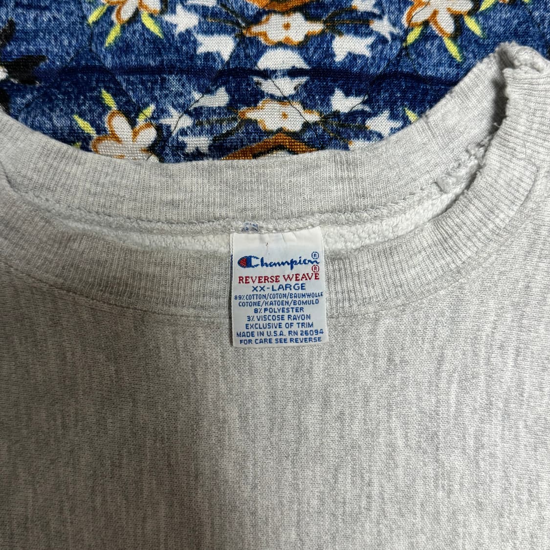 빈티지 80s USA 챔피온 리버스위브 그레이 스웻셔츠 상품이미지3