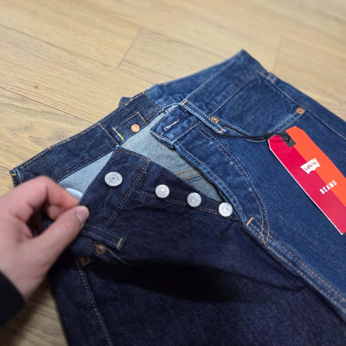 [28x30] 빔즈 x 리바이스 하프앤하프 컬랙션 데님 상품이미지8