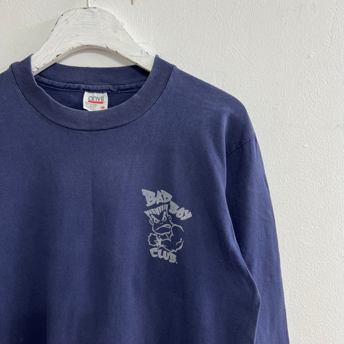 빈티지 90s 배드보이 클럽 네이비 긴팔 티셔츠 상품이미지4