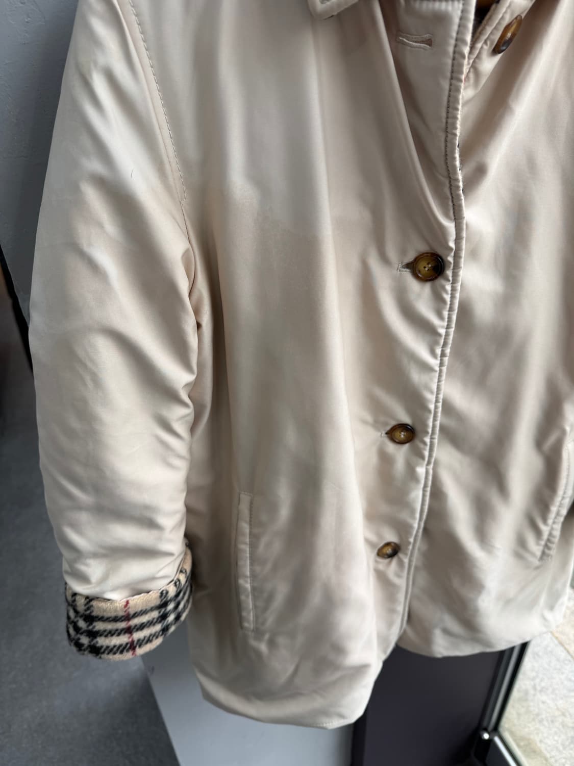 L/ 버버리 리버시블 노바체크 코트 자켓 상품이미지7