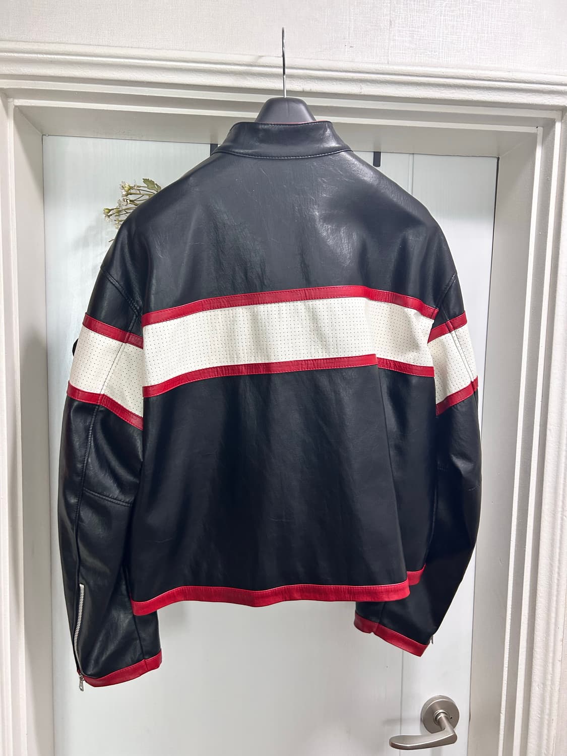 레씨토 레이싱 레더 자켓 상품이미지2