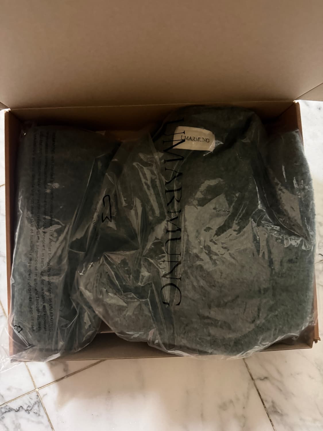 우마뭉 울 알파카 버튼 슬리브 니트 제이드 칼라 M 크롭니트 상품이미지7