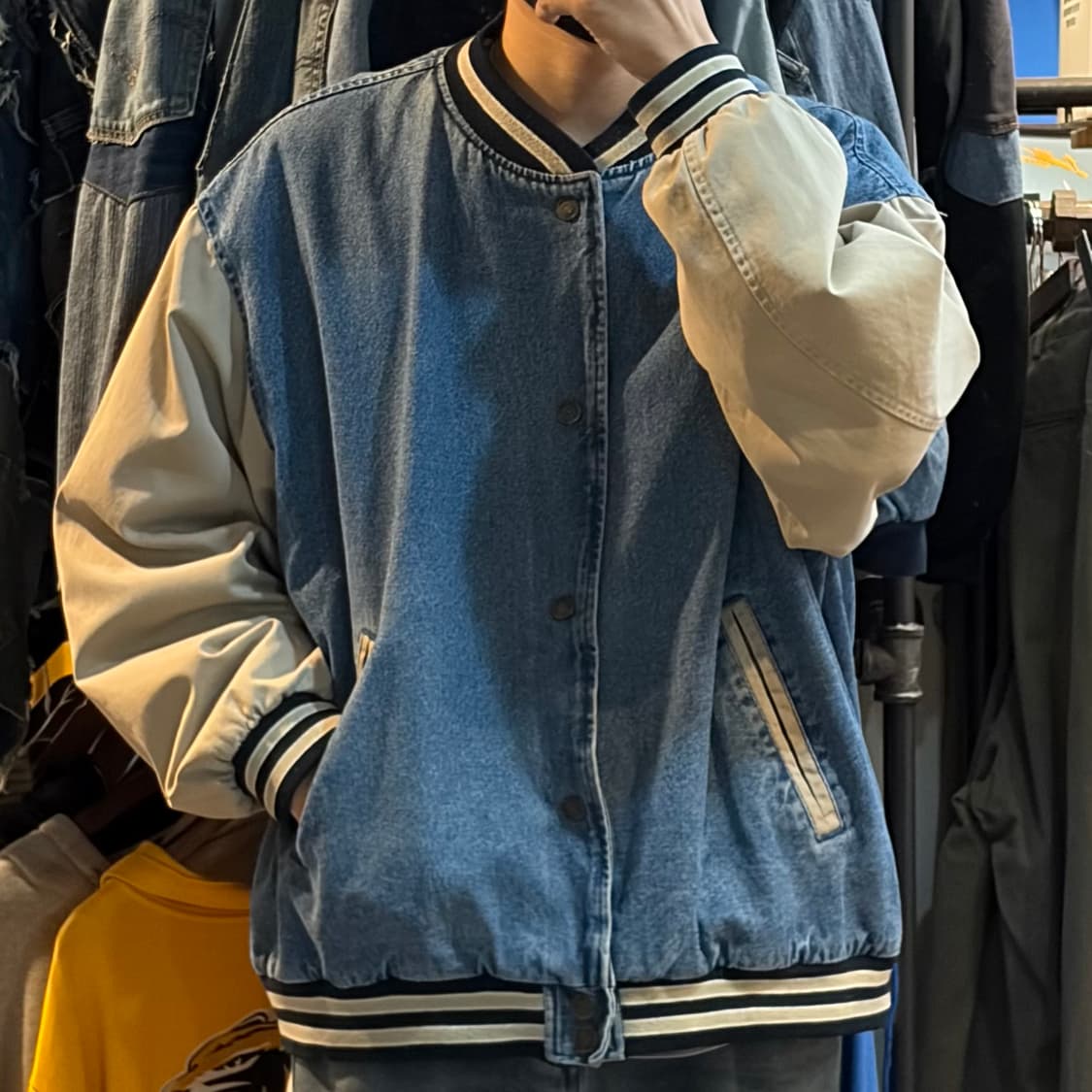[NO.9] VTG 데님 바시티자켓 상품이미지3