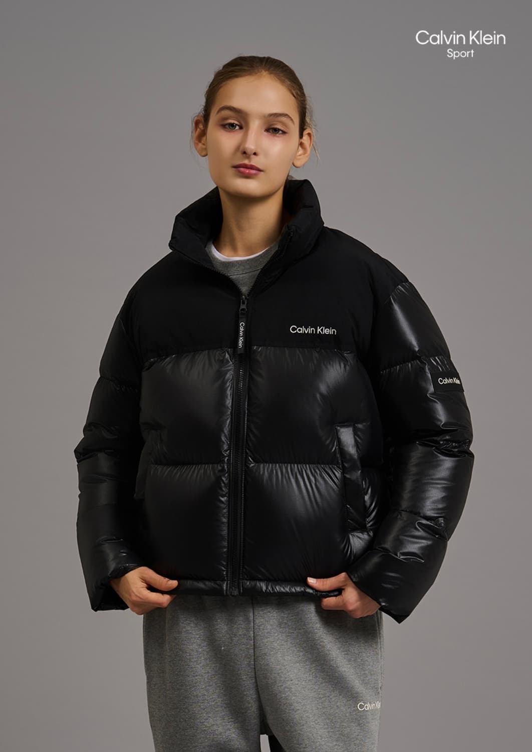(새상품) 캘빈클라인 미들 덕다운 패딩 상품이미지1