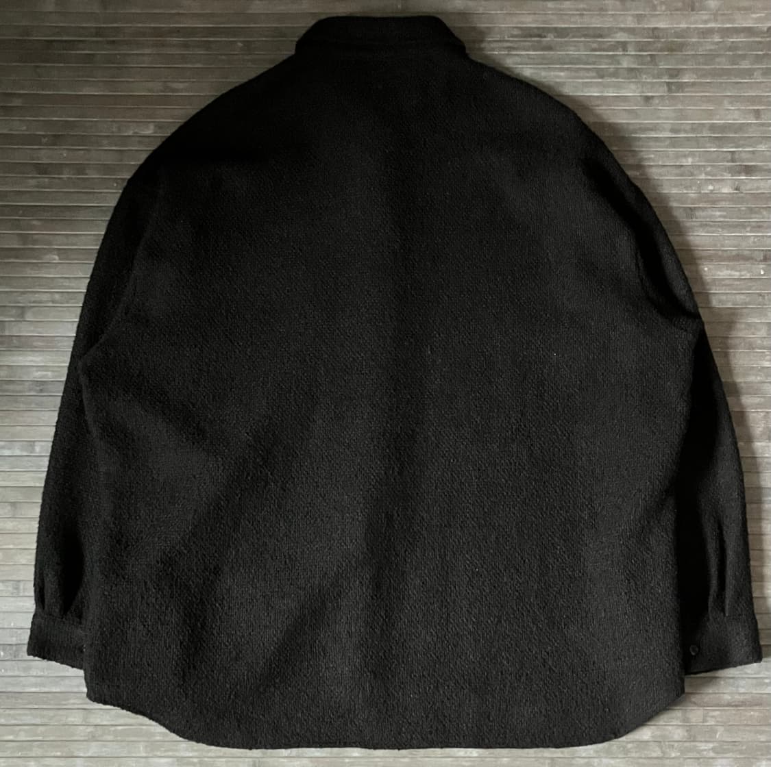 Overfit black wool shirts jacket 상품이미지3