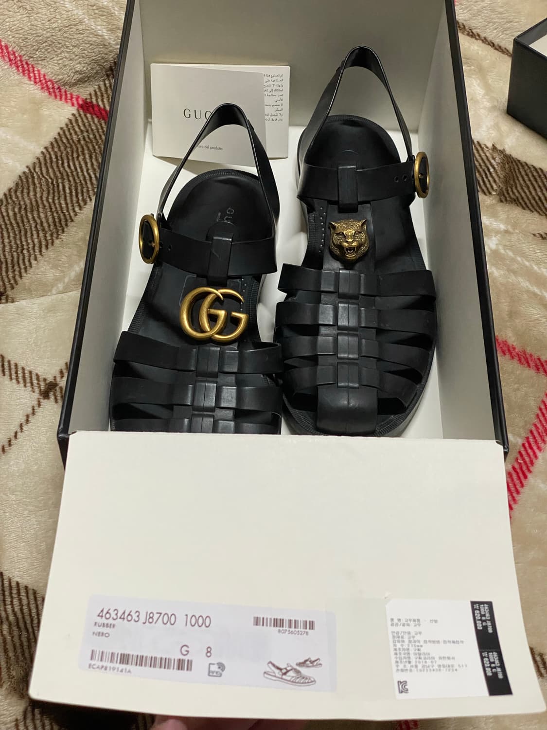 GUCCI 구찌 더블G 남성 샌들 265 상품이미지4