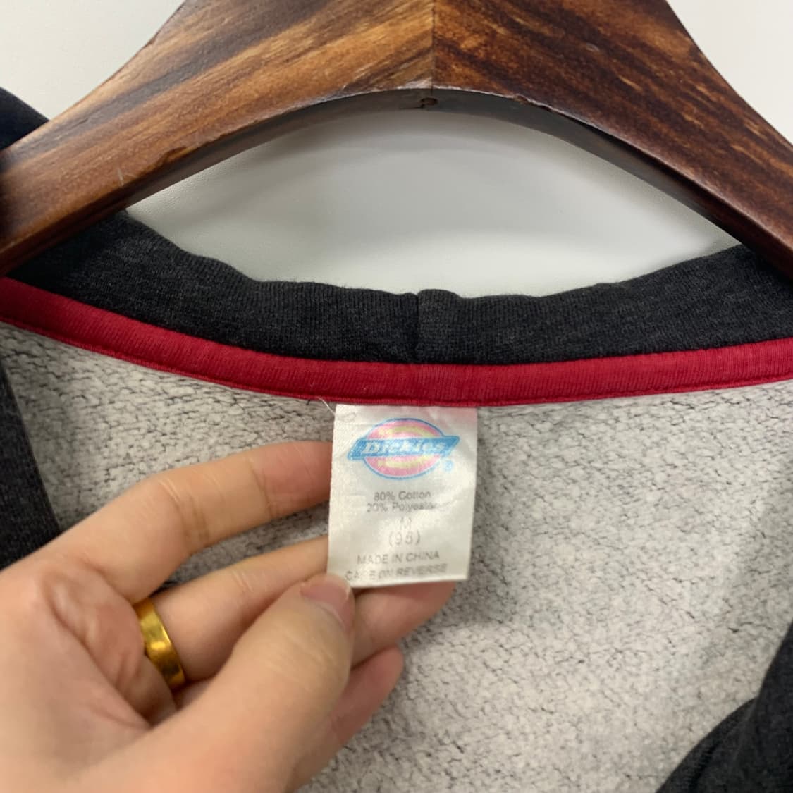 디키즈 y2k 와투케 차콜 후드집업 상품이미지7