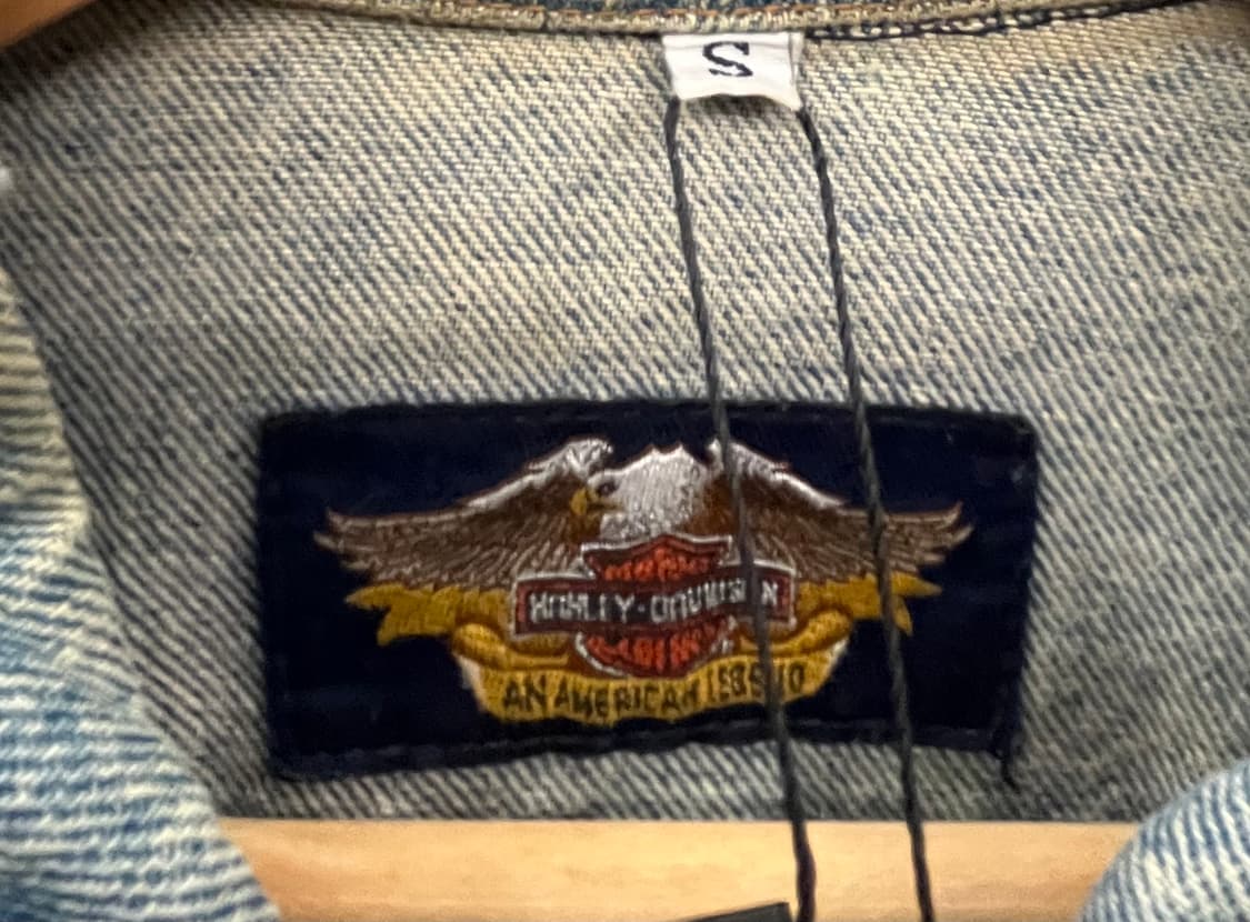 할리데이비슨 데님 자켓 프린팅 청자켓 상품이미지6