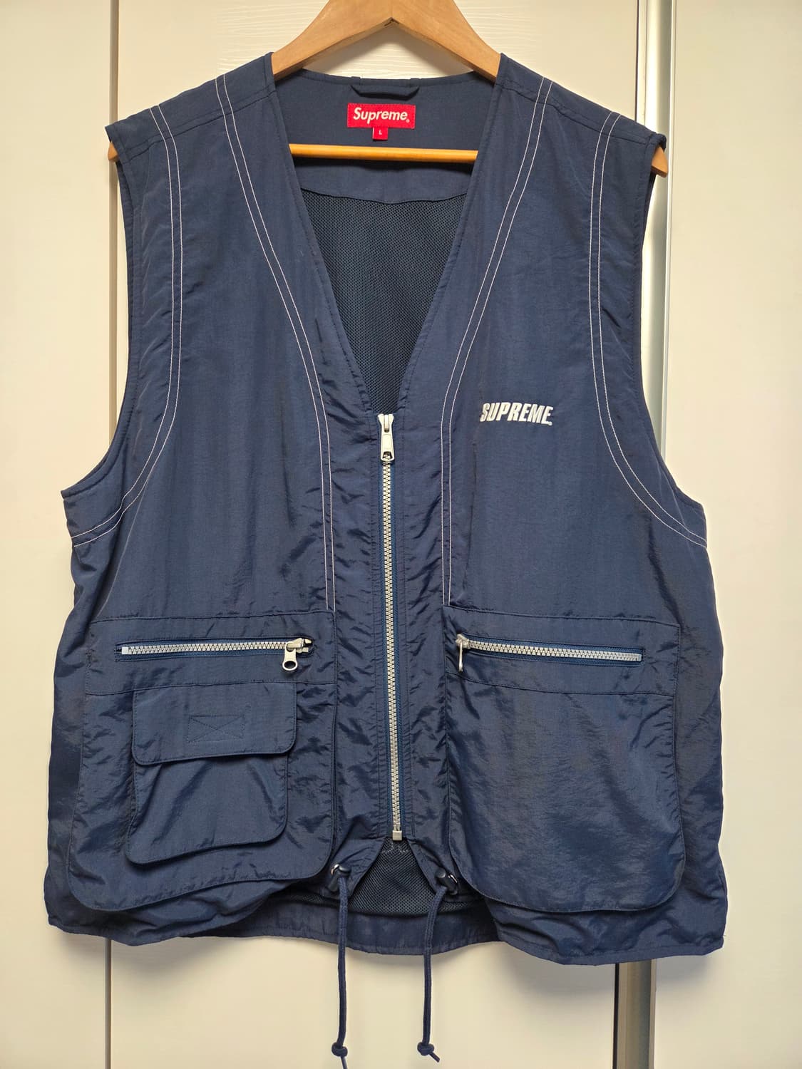 Supreme 나일론 카고 베스트 네이비 L (SS19) 상품이미지1