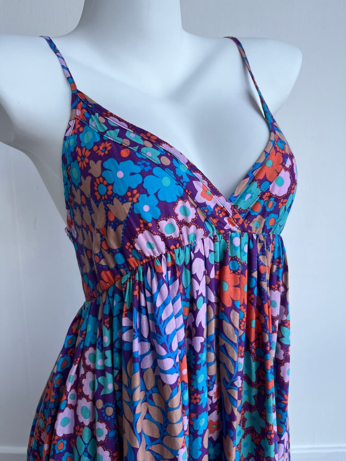 Akualani 바이올렛 플로럴 롱 원피스 상품이미지2