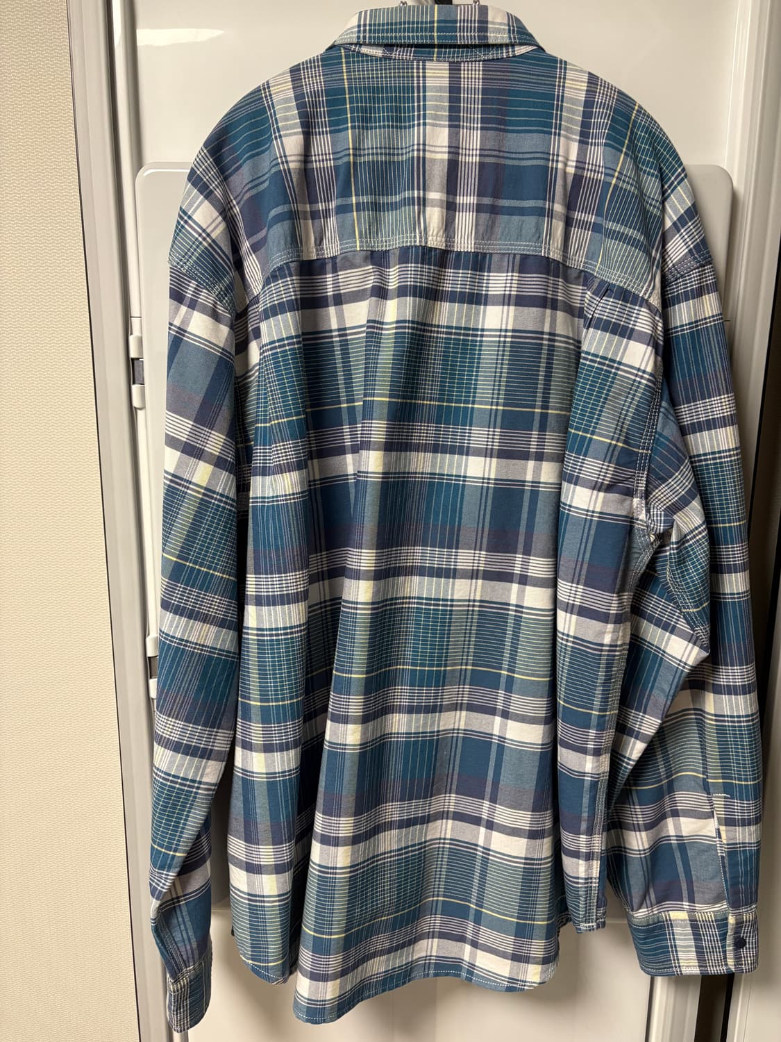 [L]노스페이스 퍼플라벨 워크셔츠 블루 상품이미지4