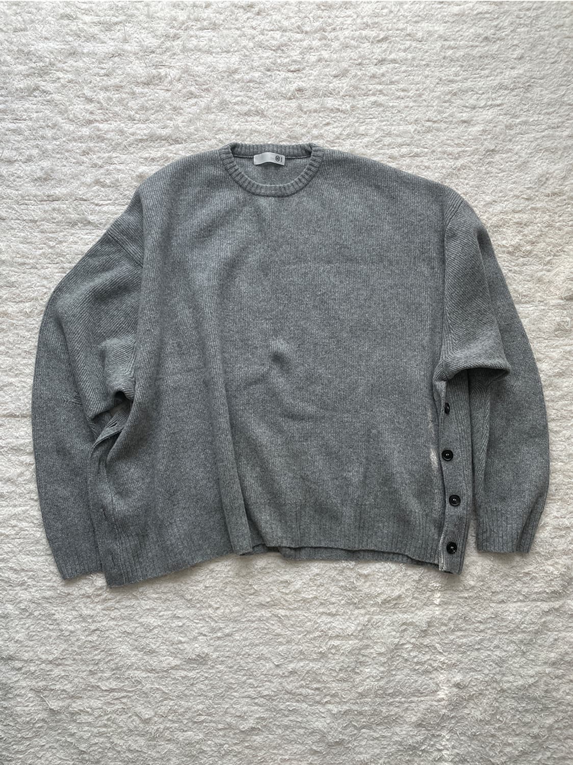 렉토 루즈핏 그레이 니트 상품이미지1