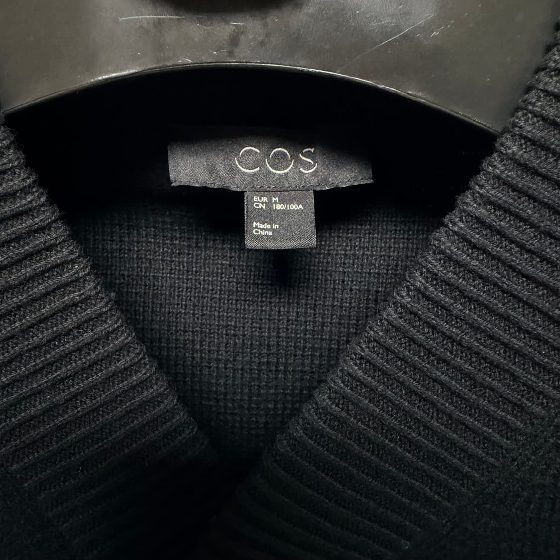 코스 레귤러핏 울 가디건 블랙 M 상품이미지5