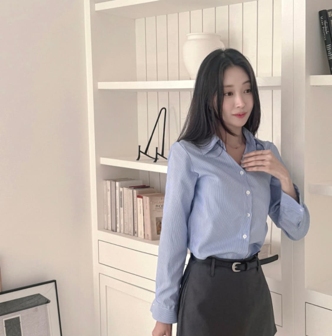 데얼쉬이즈 스트라이프 셔츠 상품이미지3