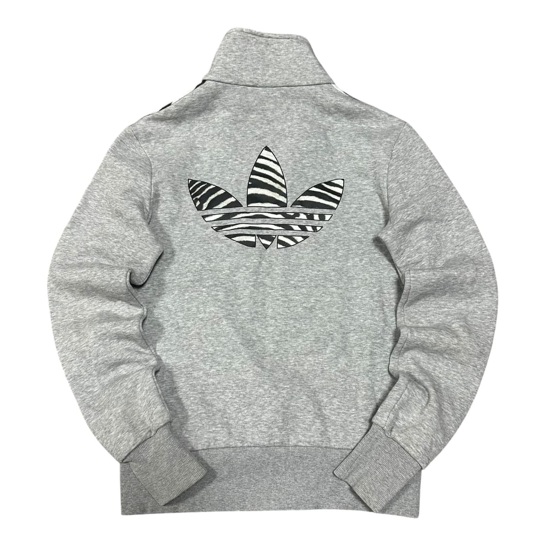 ✨ (바배) 아디다스 기모 레오파드 호피 빅로고 파이어버드 코튼 져지 상품이미지2