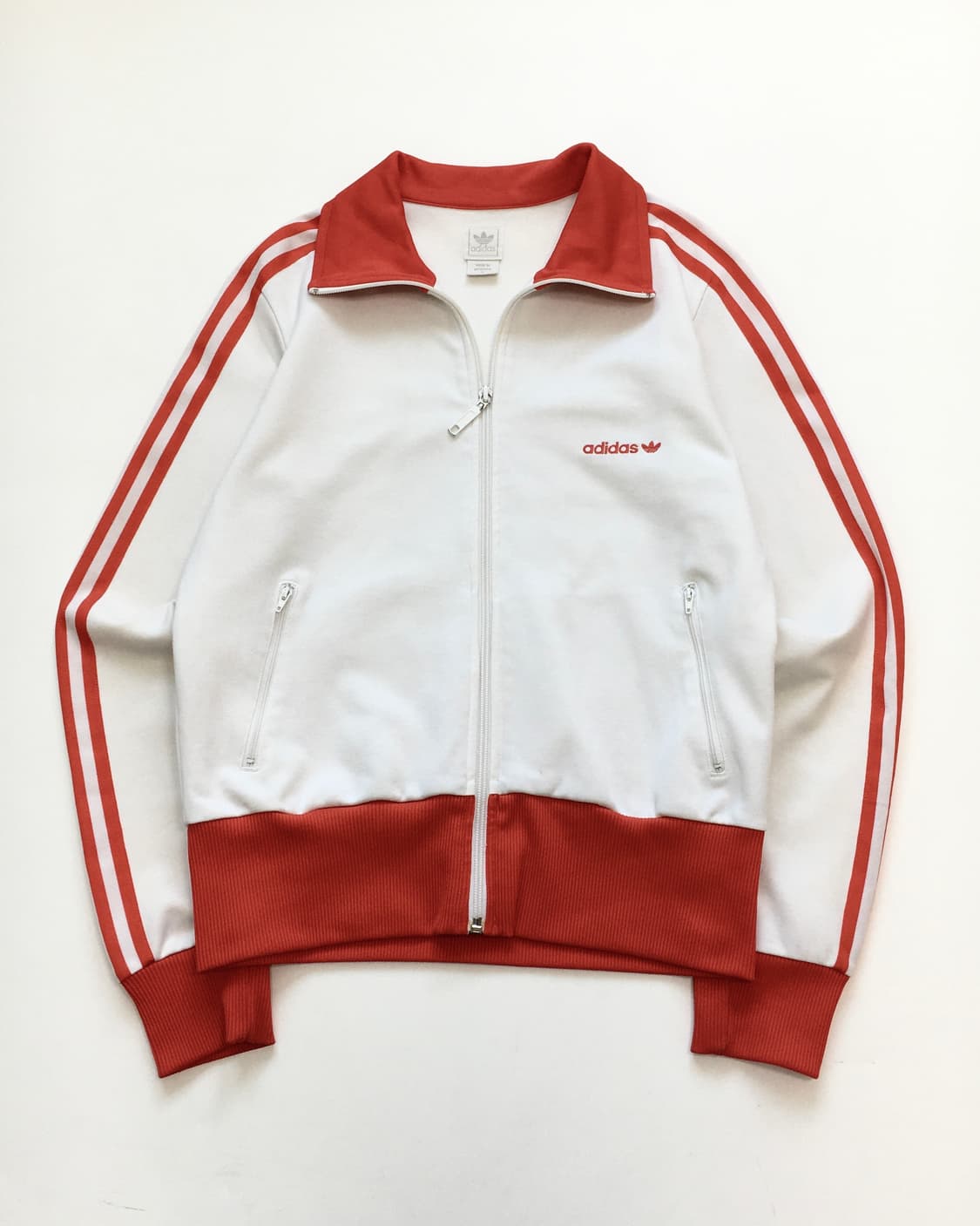 Adidas 아디다스 화이트-레드 로고 트랙탑 상품이미지4