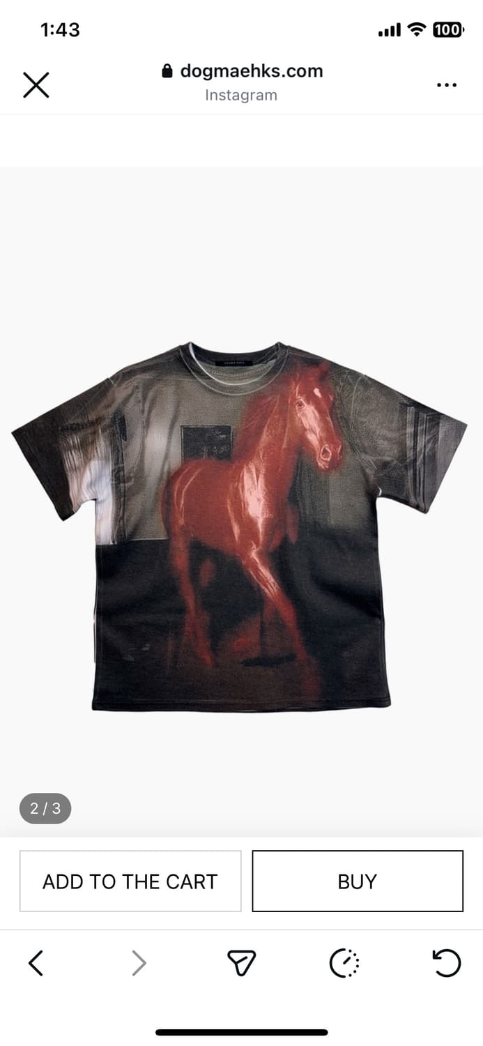 도그마엑스 dogmaehks fire horse oversized 티셔츠 상품이미지1