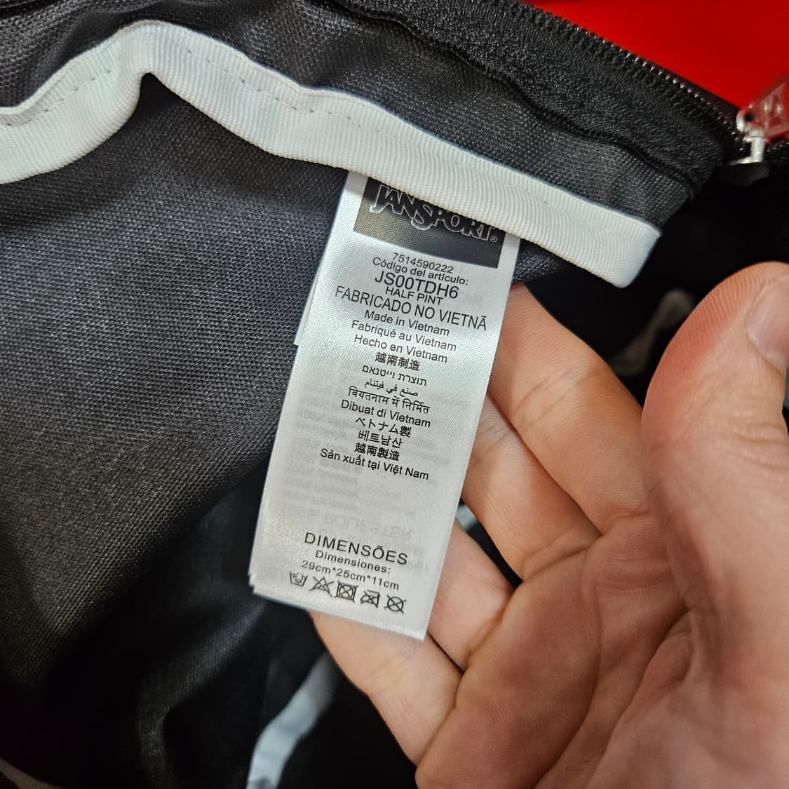  (미사용)잔스포츠 하프 파인트 미니백팩 상품이미지8