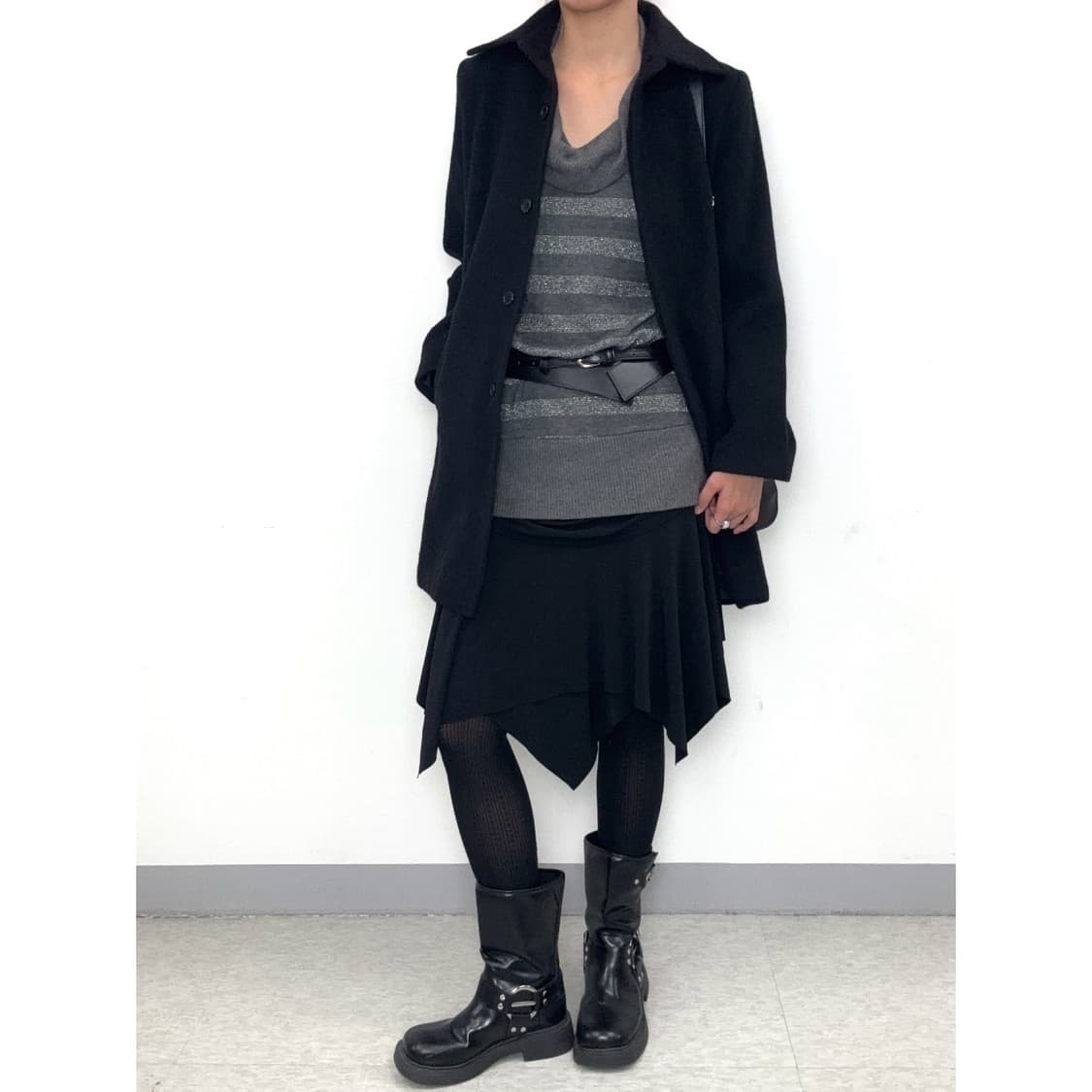 빈티지 터틀넥 니트 원피스 상품이미지5