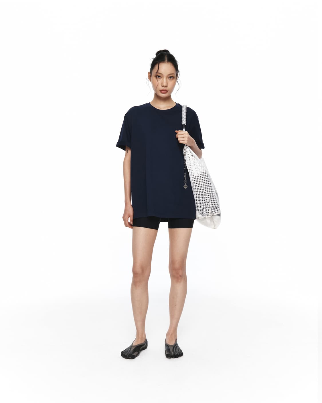 엑슬림 xlim EP.7 SYNOPSIS 02 반팔 티셔츠 네이비 상품이미지6