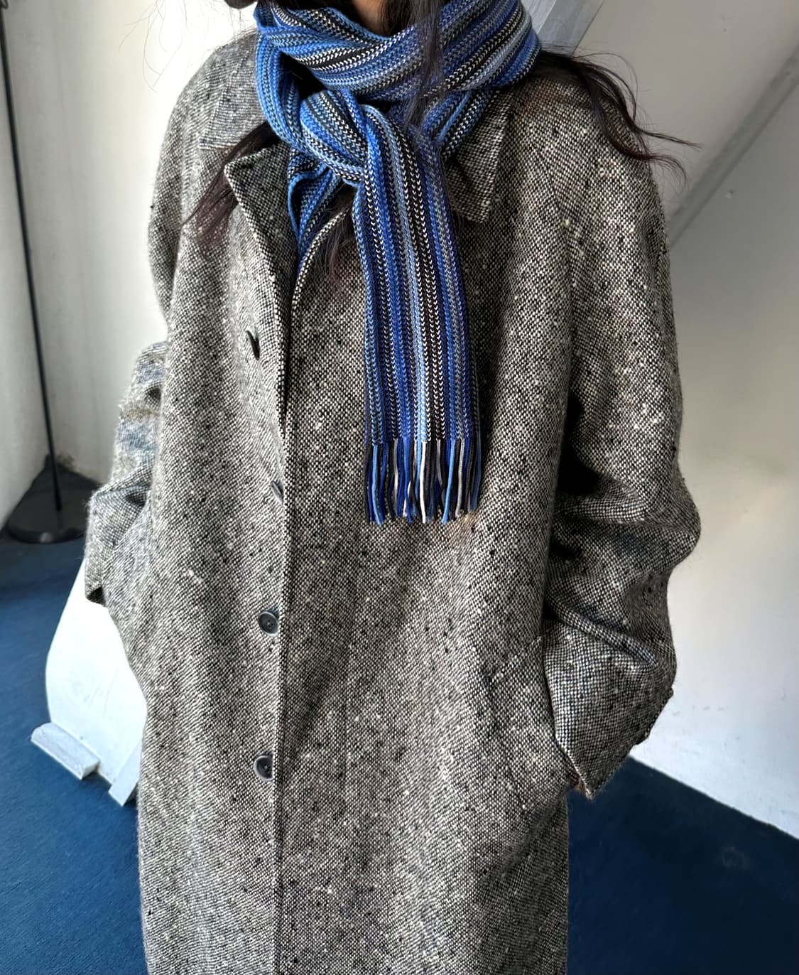 Multi stripe knit muffler 상품이미지10