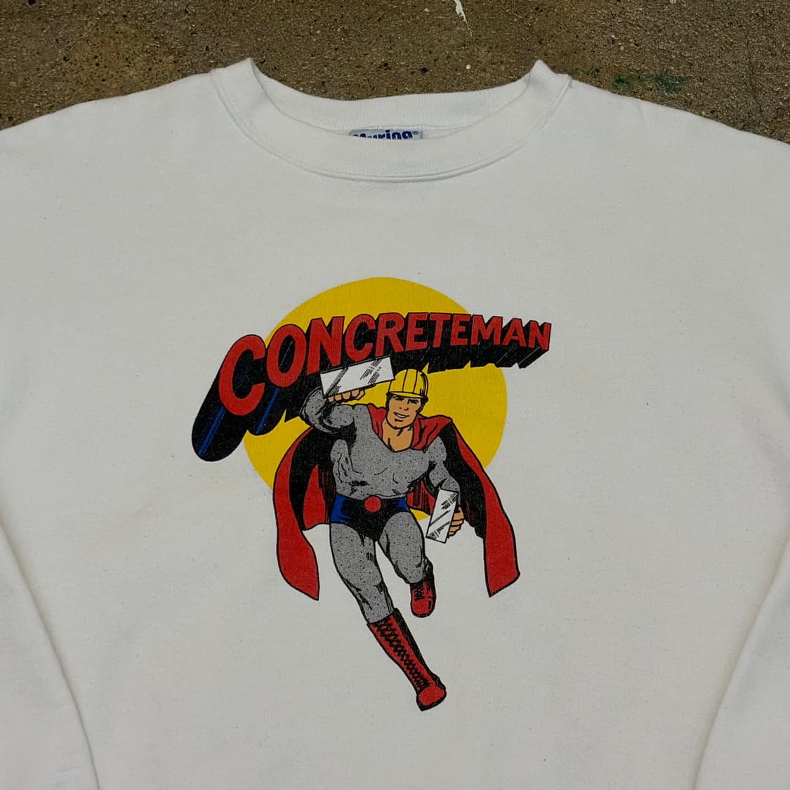 90s Made in USA 미국 빈티지 콘크리트맨 헤비코튼 맨투맨 상품이미지3