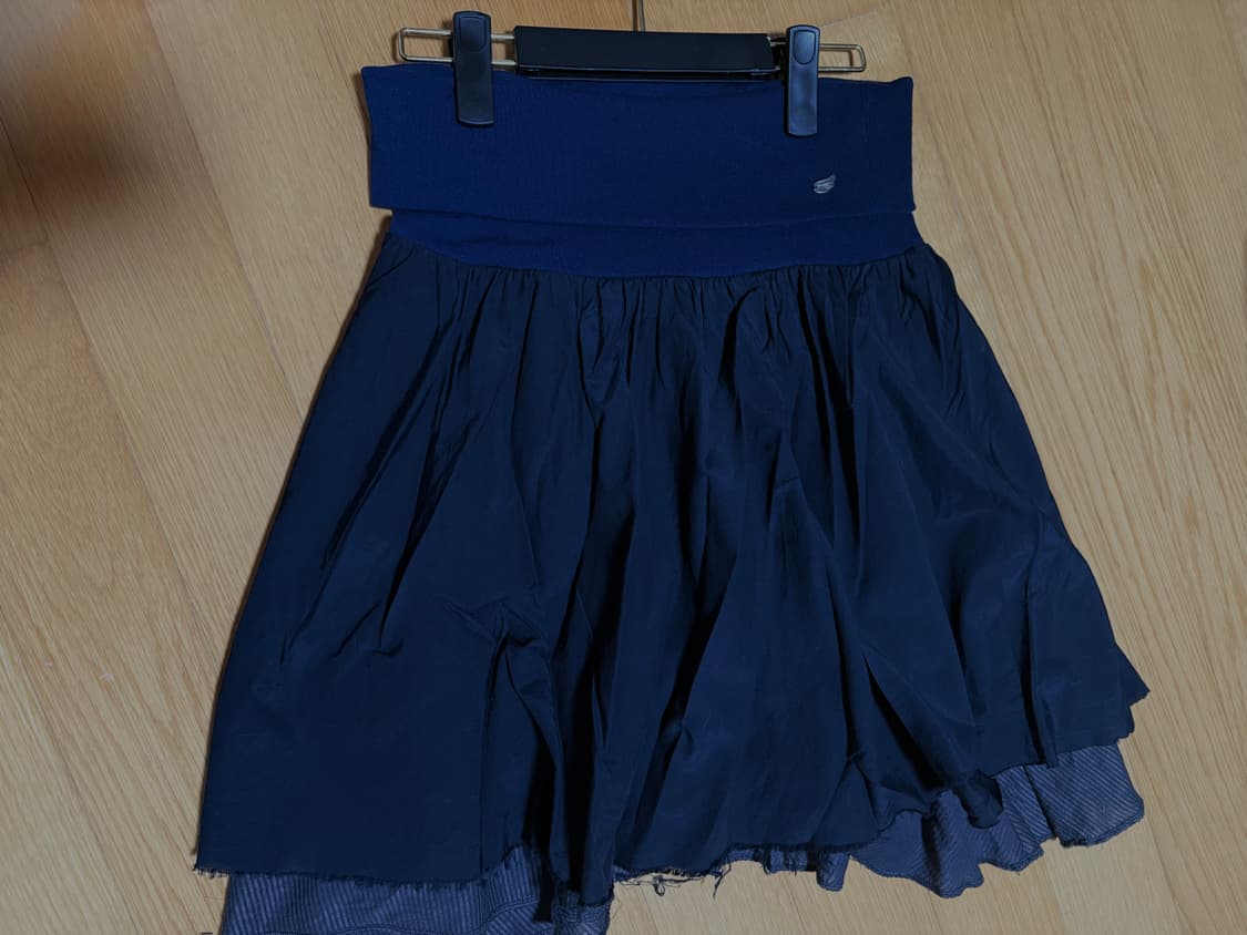 코이세이오 더블셔링스커트 네이비 DOUBLE SHIRRING SKIRT 상품이미지2
