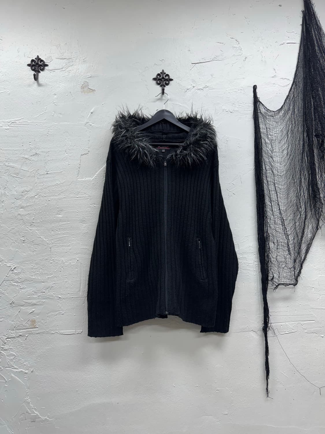 Sorridere 00s trimming fur hoodie 상품이미지2