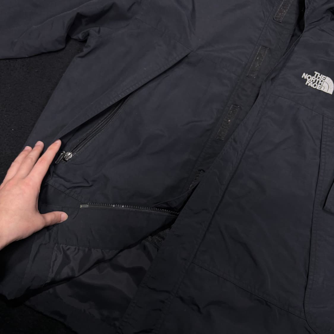 95 노스페이스 블랙 포켓 바람막이 자켓 상품이미지4