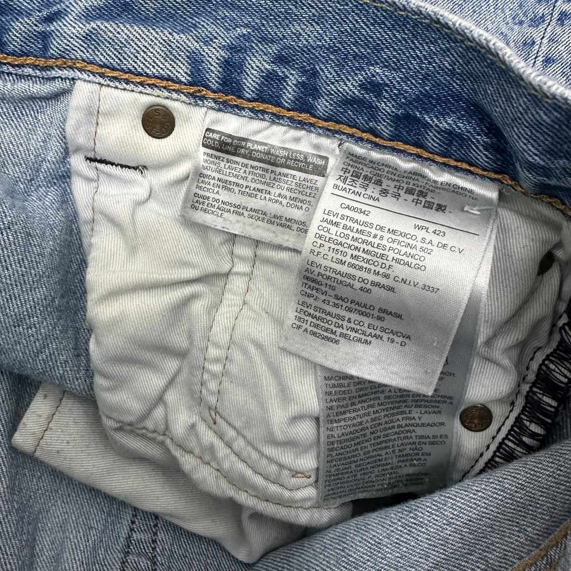 리바이스 501 데님 연청 청바지 팬츠 34인치 상품이미지8