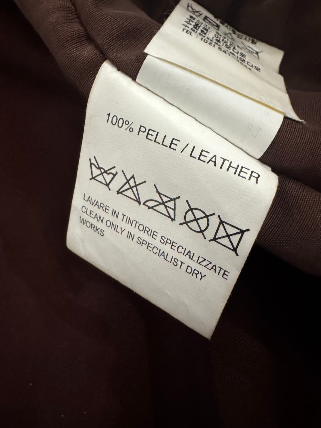 ALYSI 알리시 버건디브라운 소가죽 자켓 상품이미지9