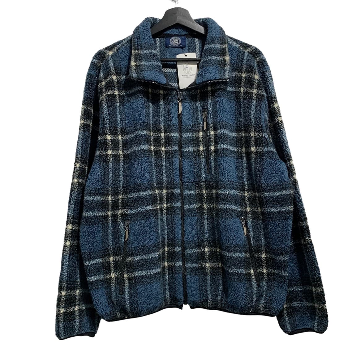 제이프레스 체크 후리스 상품이미지2