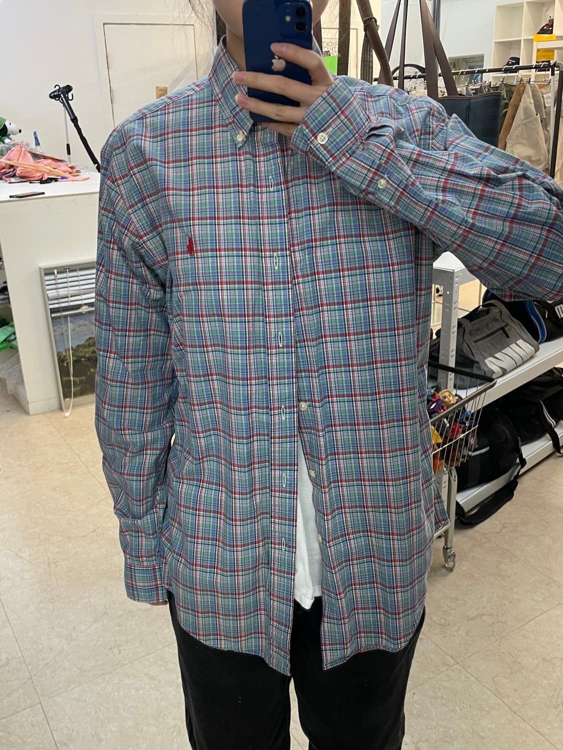 (M) POLO 폴로 랄프로렌 체크 셔츠 클래식핏 상품이미지1