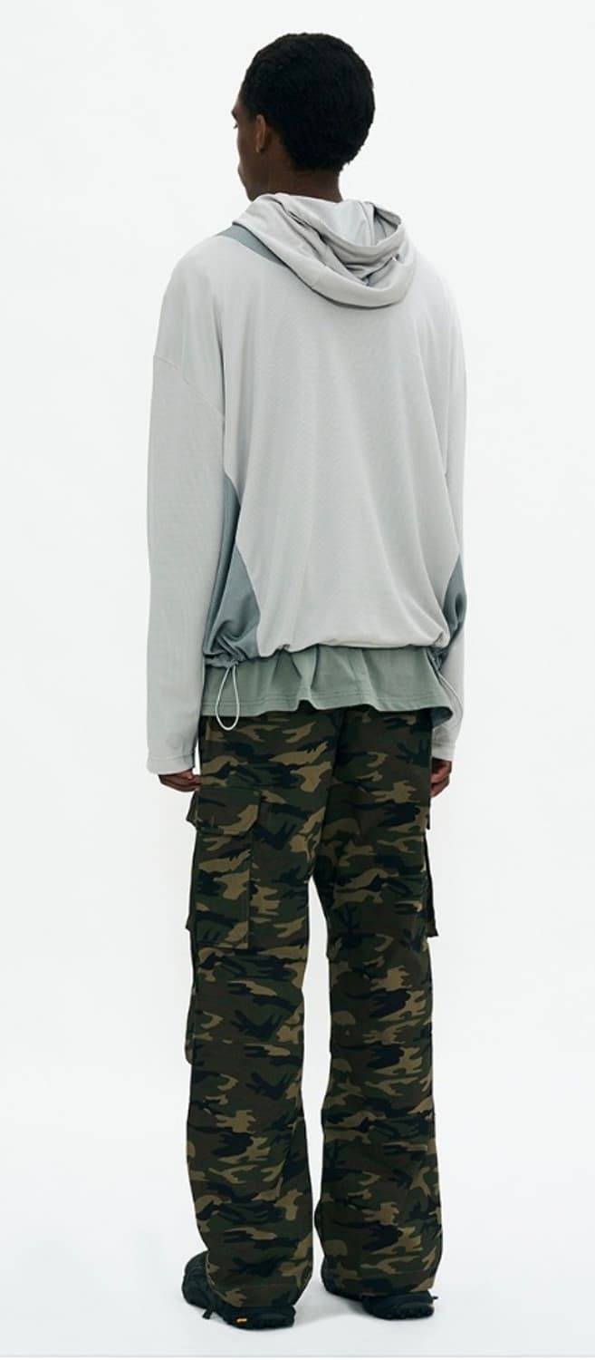 PARTIMENTO 저지 후드 롱 슬리브 그레이 상품이미지1