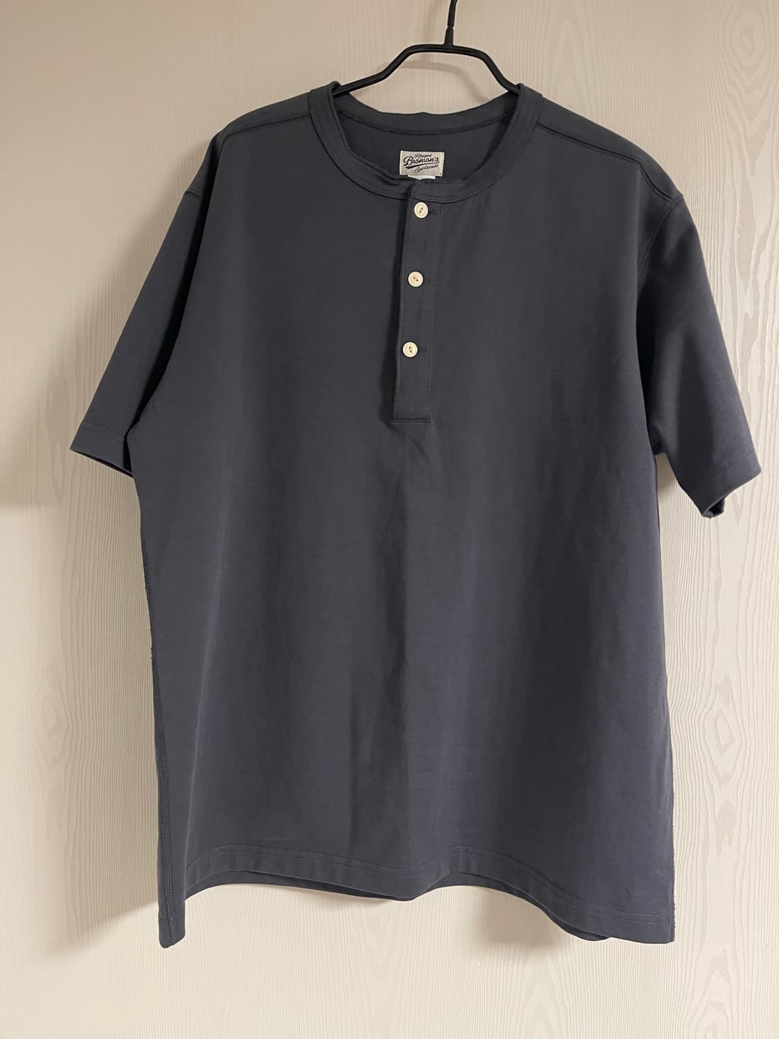 브론슨(Bronson) 헨리넥 차콜 반팔 2XL 상품이미지1