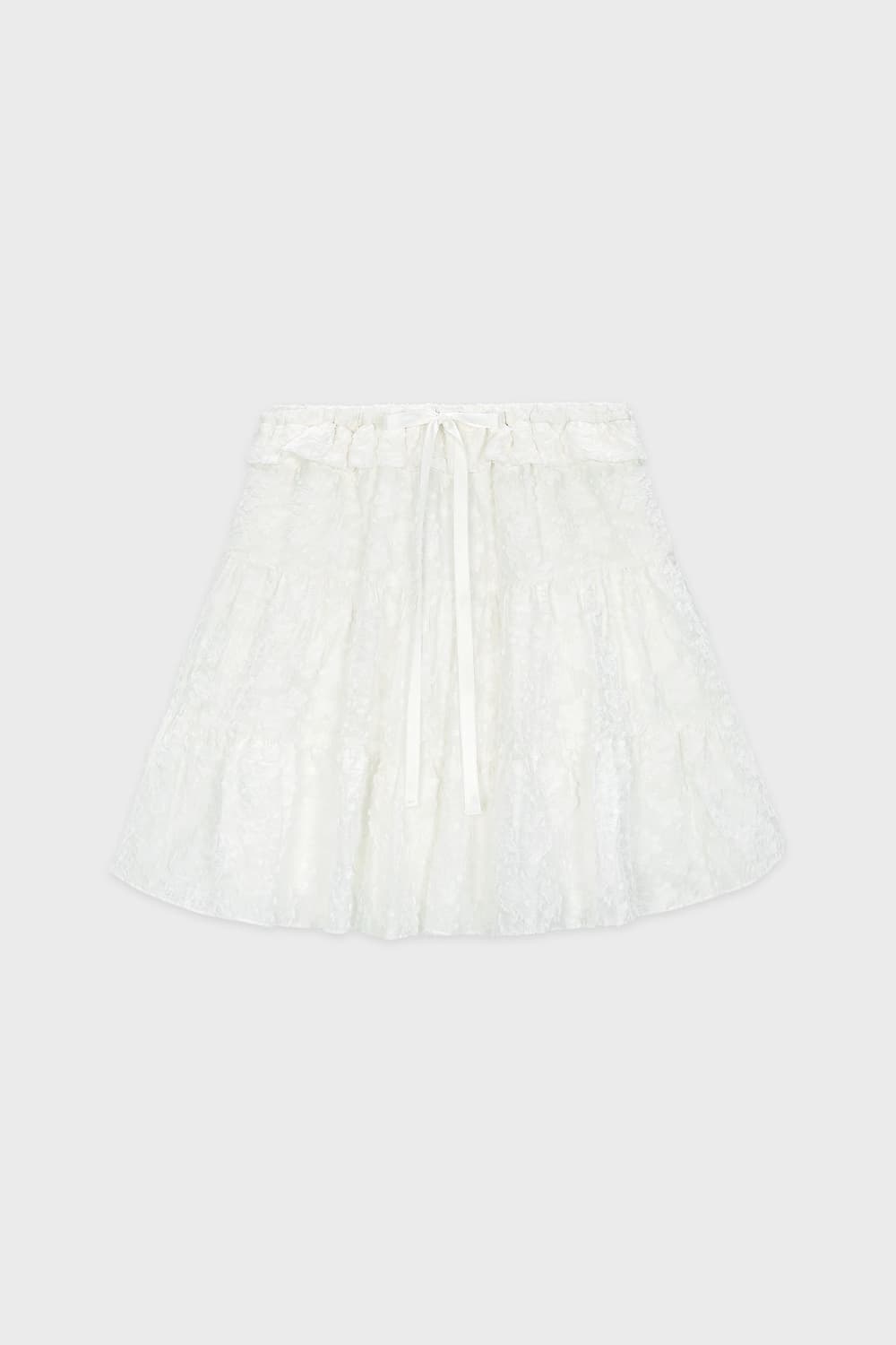 시눈 Jacquard Ribbon Blouse & frill skirt  상품이미지7