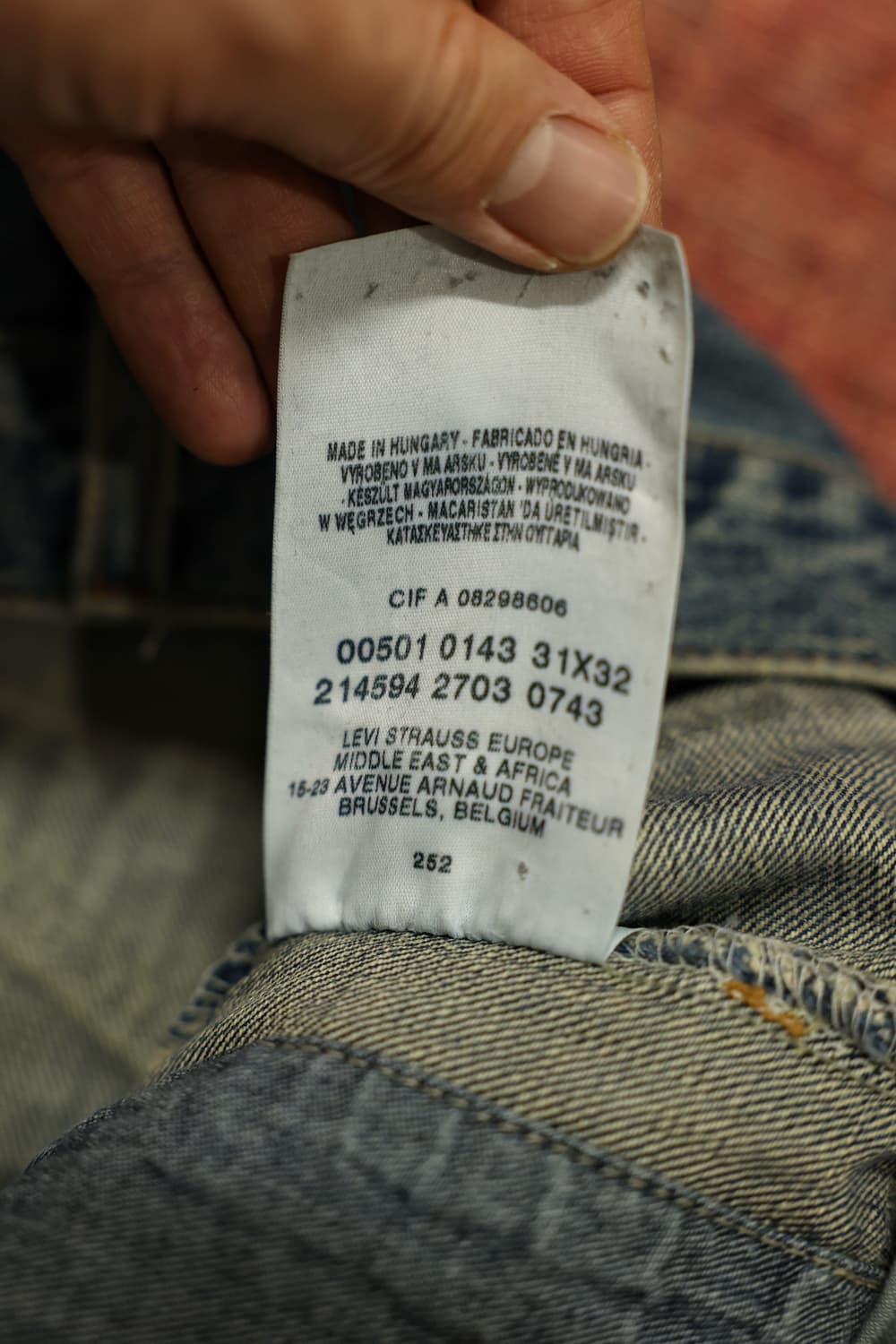 00s 빈티지 리바이스 501 커스텀 데님팬츠 판매 상품이미지7